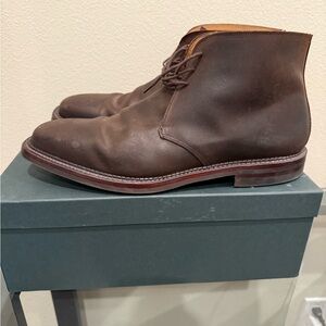 Crockett & Jones Molton Chukka Boot Dark Brown Rough-Out Suede Size EU 11 1/2 E